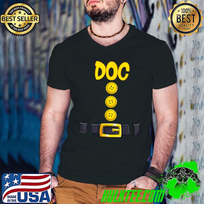 Doc Halloween Dwarf Costume Color Matching Shirt Guys V Neck Doc Halloween Dwarf Costume Color Matching Shirt Guys V Neck