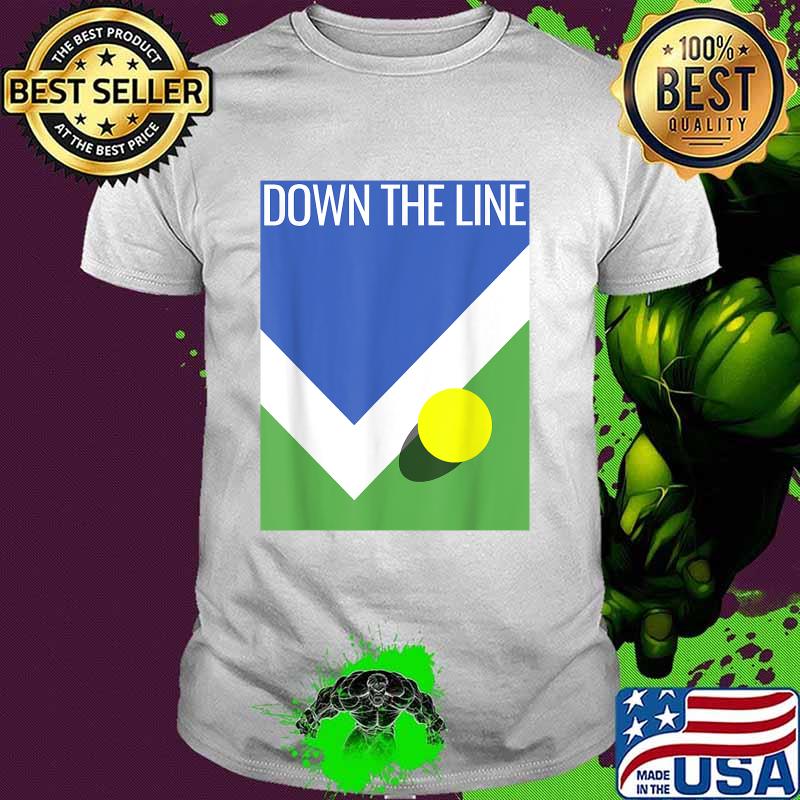 Down The Line New York US Tennis Open Fans T-Shirt