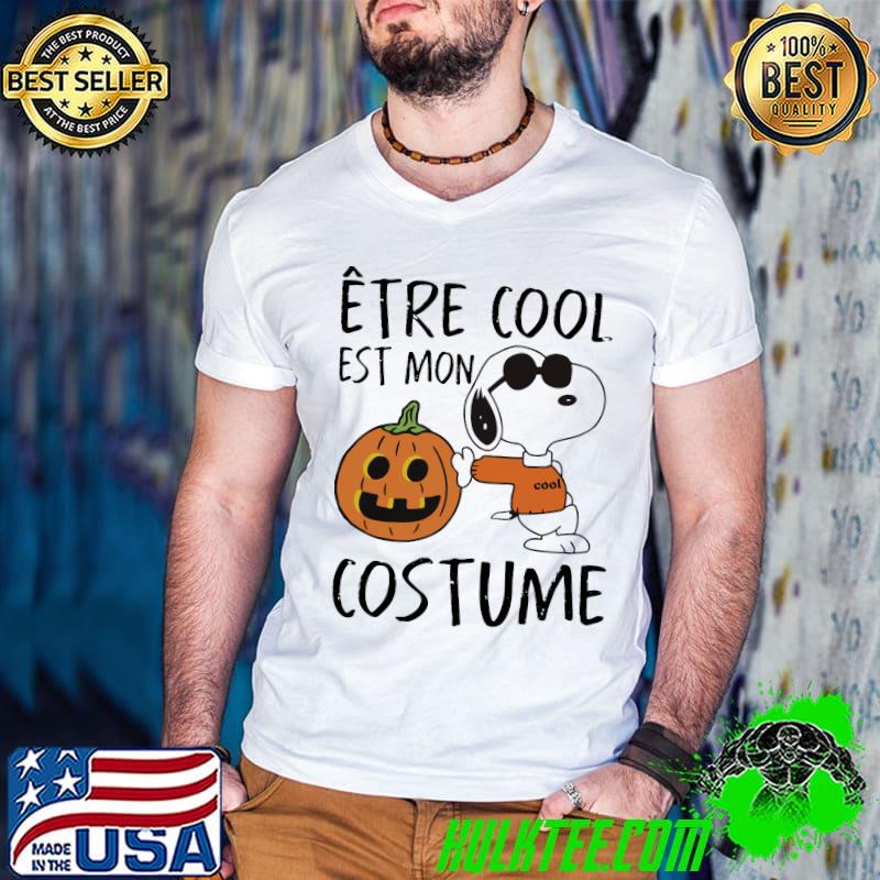 Etre cool est mon costume Snoopy pumpkin Halloween s Guys V Neck Etre cool est mon costume Snoopy pumpkin Halloween s Guys V Neck