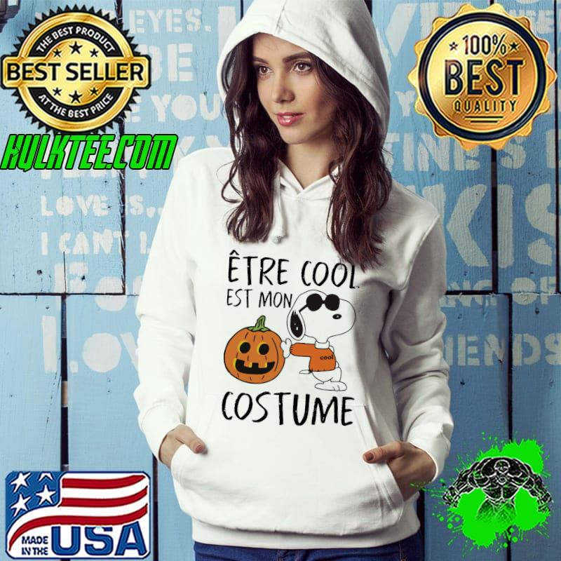 Etre cool est mon costume Snoopy pumpkin Halloween shirt Etre cool est mon costume Snoopy pumpkin Halloween shirt