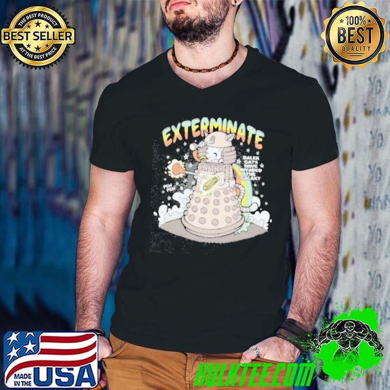 Exterminate Dalek Cats Have Invaded The Galaxy Shirt Guys V Neck Exterminate Dalek Cats Have Invaded The Galaxy Shirt Guys V Neck