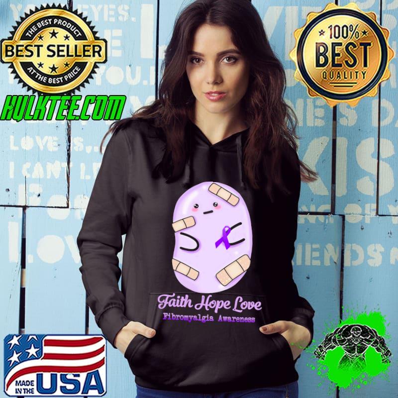 Faith hope love fibromyalgia awareness shirt