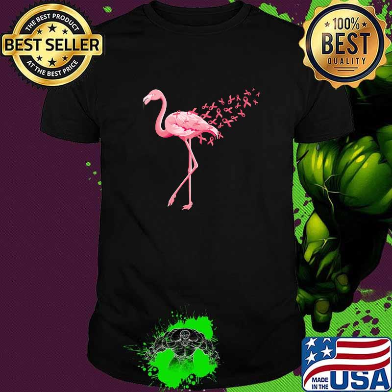 Flamingo Breast Cancer Awareness T-Shirt