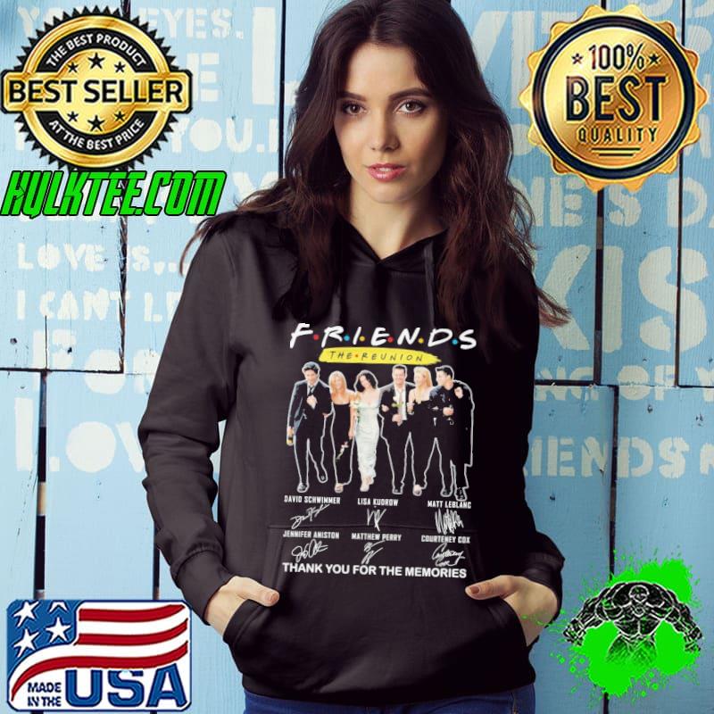 Friends the reunion thank you for the memories signatures shirt