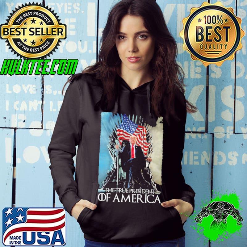 Game of throne the true president of america donald trump usa flag shirt