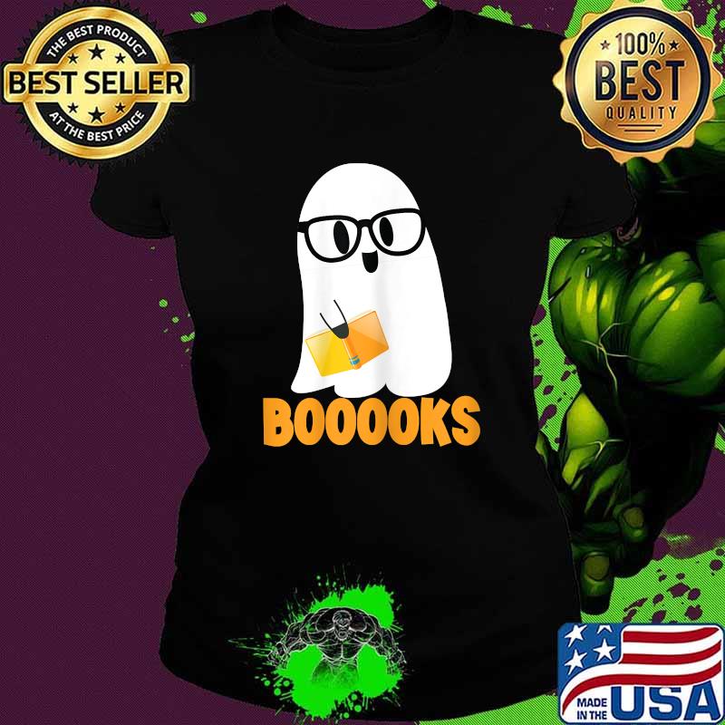 Ghost Booooks Halloween Boo teacher T-Shirt Ladies tee Ghost Booooks Halloween Boo teacher T-Shirt Ladies tee