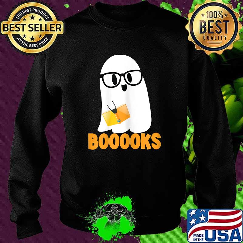 Ghost Booooks Halloween Boo teacher T-Shirt Sweater Ghost Booooks Halloween Boo teacher T-Shirt Sweater