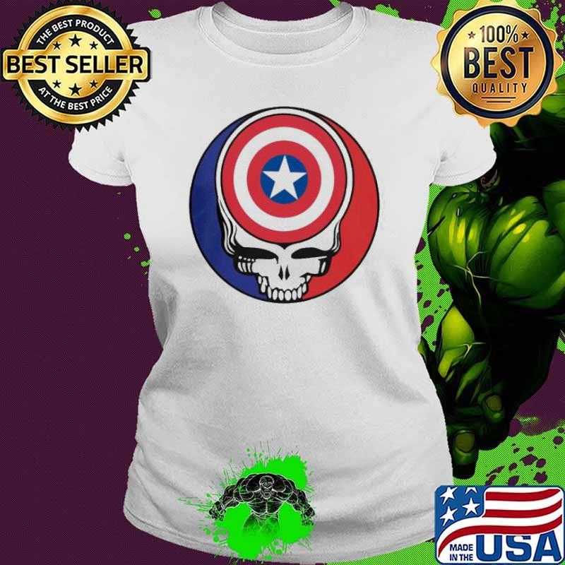 Grateful Dead Captain America’s Shield Shirt Ladies tee Grateful Dead Captain America’s Shield Shirt Ladies tee