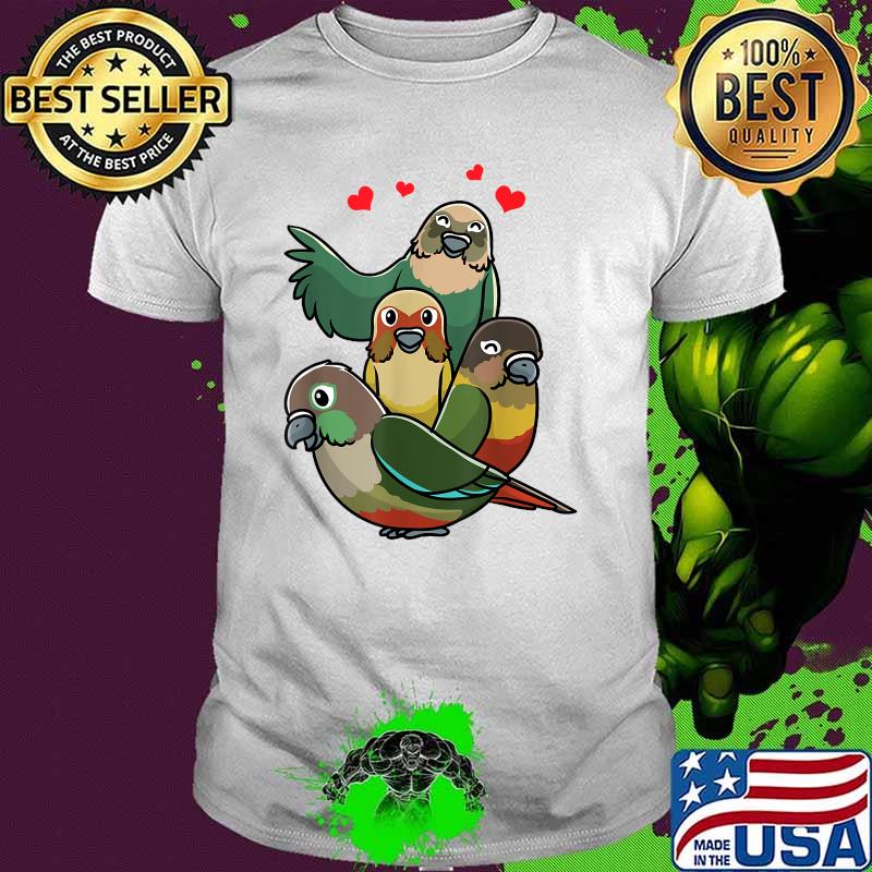 Green Cheek Conure Green-Cheeked Parakeet Parrot T-Shirt