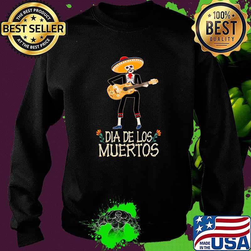 Guitar Sugar Skull Day Of Death Dia De Los Muertos 2021 T-Shirt Sweater Guitar Sugar Skull Day Of Death Dia De Los Muertos 2021 T-Shirt Sweater