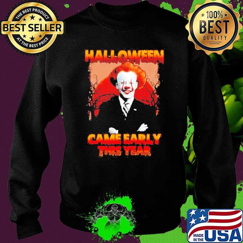 Halloween came early this year biden Pennywise s Sweater Halloween came early this year biden Pennywise s Sweater