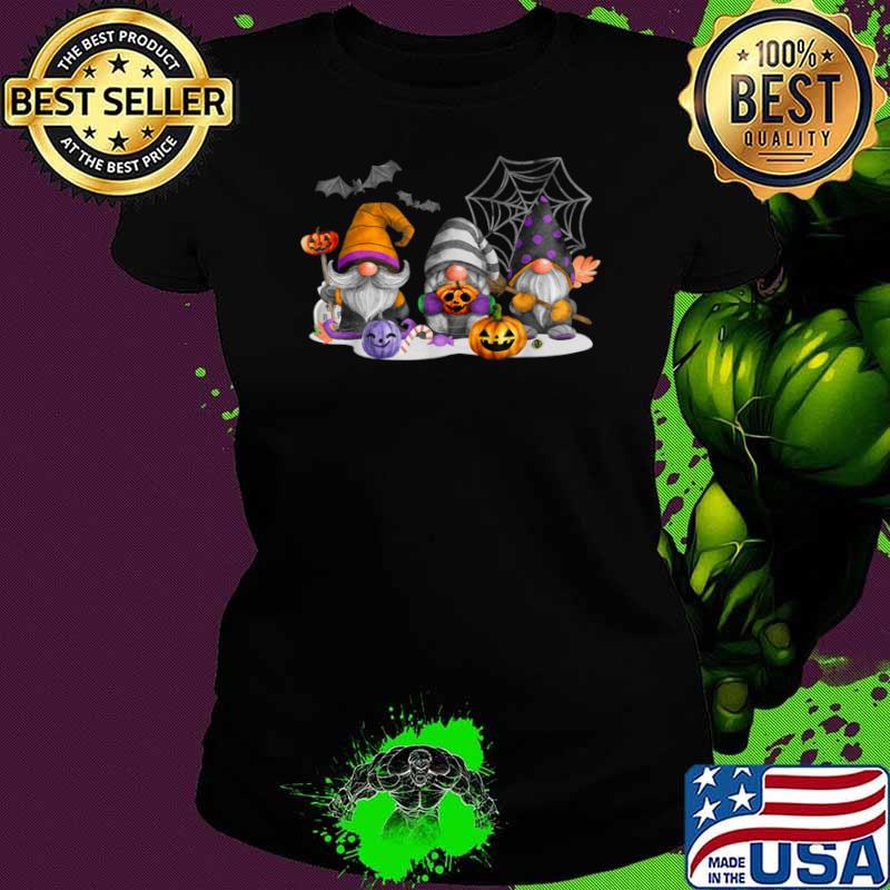 Halloween Gnomes Witch Autumn Pumpkin Shirt Ladies tee Halloween Gnomes Witch Autumn Pumpkin Shirt Ladies tee