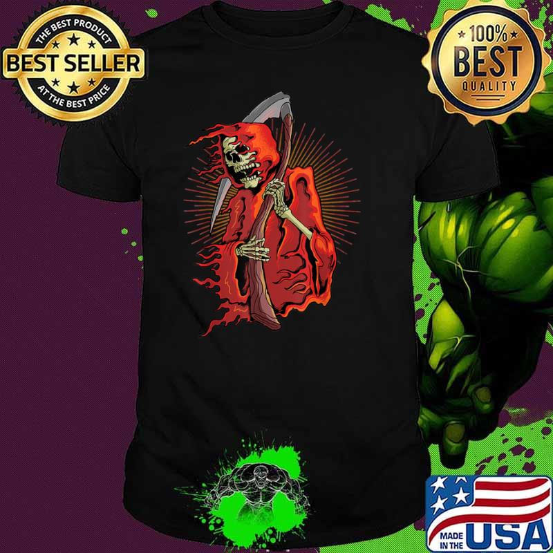 Halloween Grim Reaper Scyth Shirt