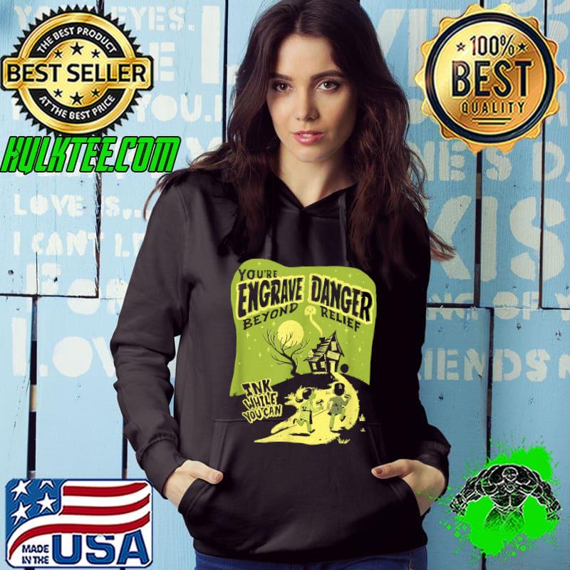 Halloween Humorous Printmaking Shirt - Wood Engraving T-Shirt