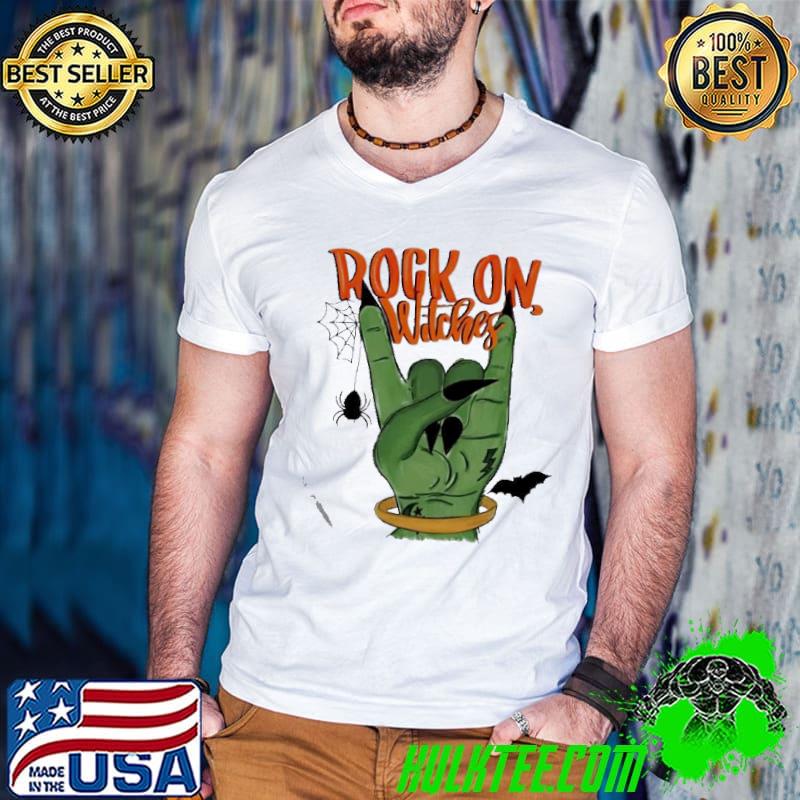 Halloween zombie rock on witches s Guys V Neck Halloween zombie rock on witches s Guys V Neck