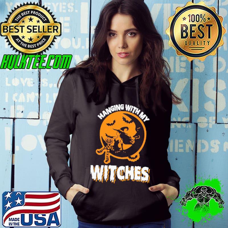 Hanging with my witches moon halloween shirt