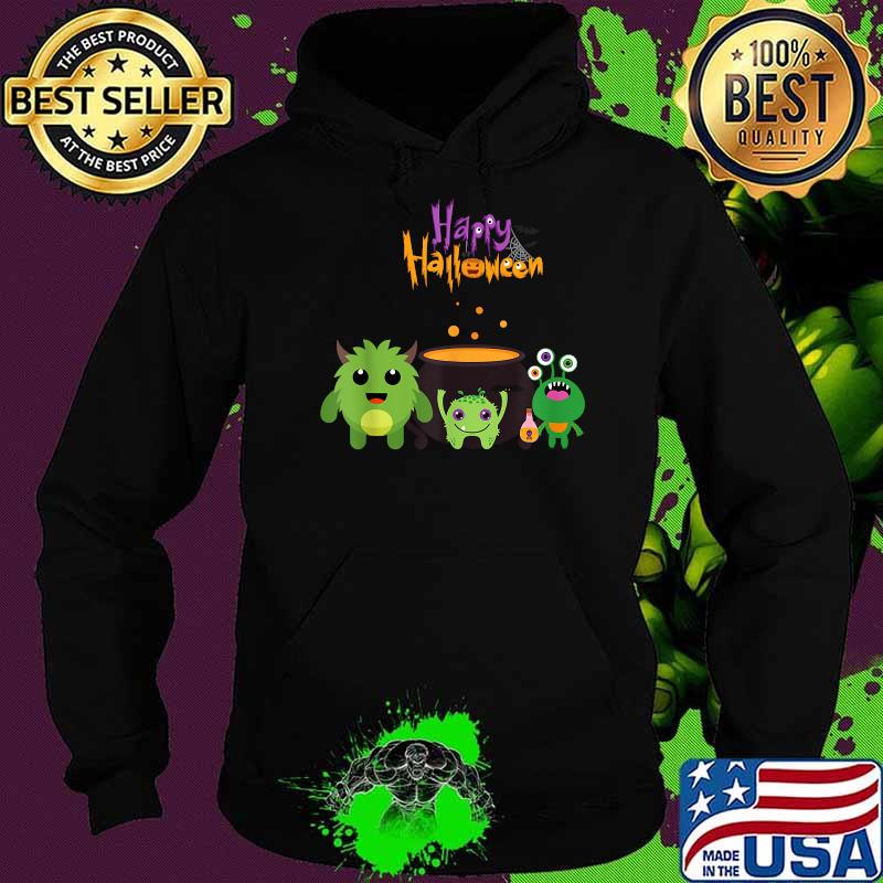 Happy Halloween Matching Cute Monster T-Shirt Hoodie Happy Halloween Matching Cute Monster T-Shirt Hoodie