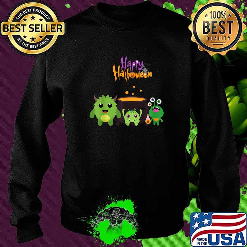 Happy Halloween Matching Cute Monster T-Shirt Sweater Happy Halloween Matching Cute Monster T-Shirt Sweater