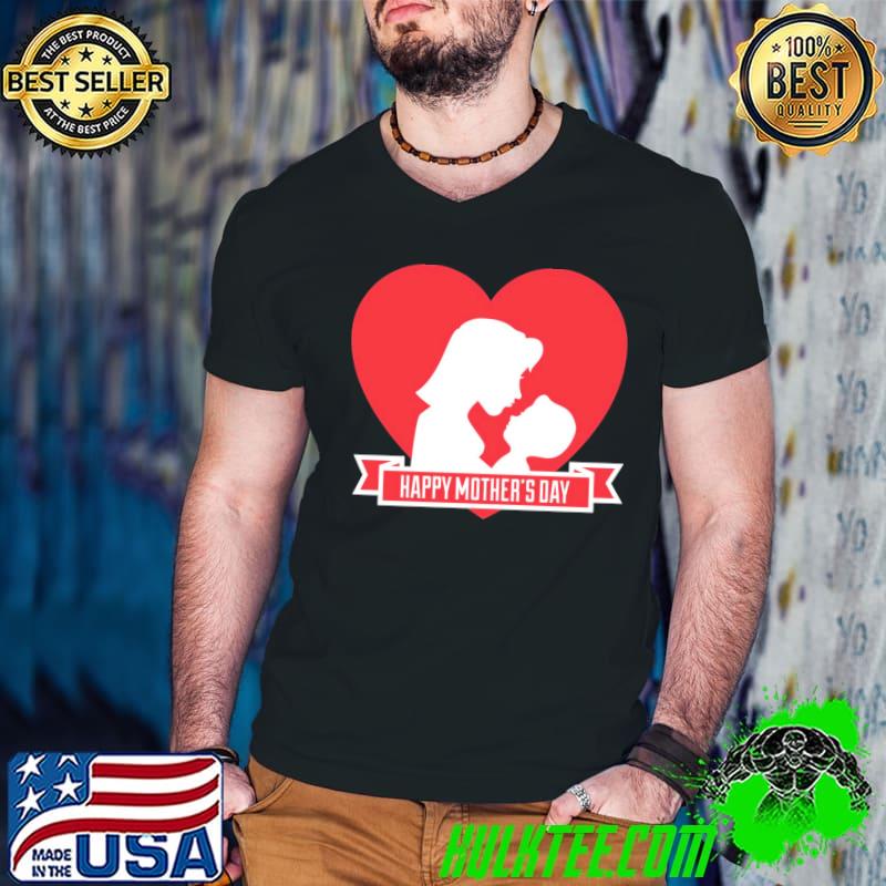 Happy Mothers Day heart T-s Guys V Neck Happy Mothers Day heart T-s Guys V Neck