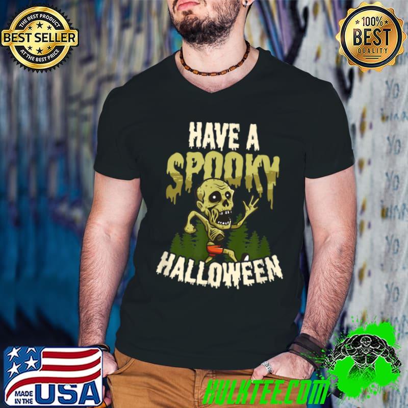 Have Spooky Halloween Design Halloween Runner Shirt Guys V Neck Have Spooky Halloween Design Halloween Runner Shirt Guys V Neck