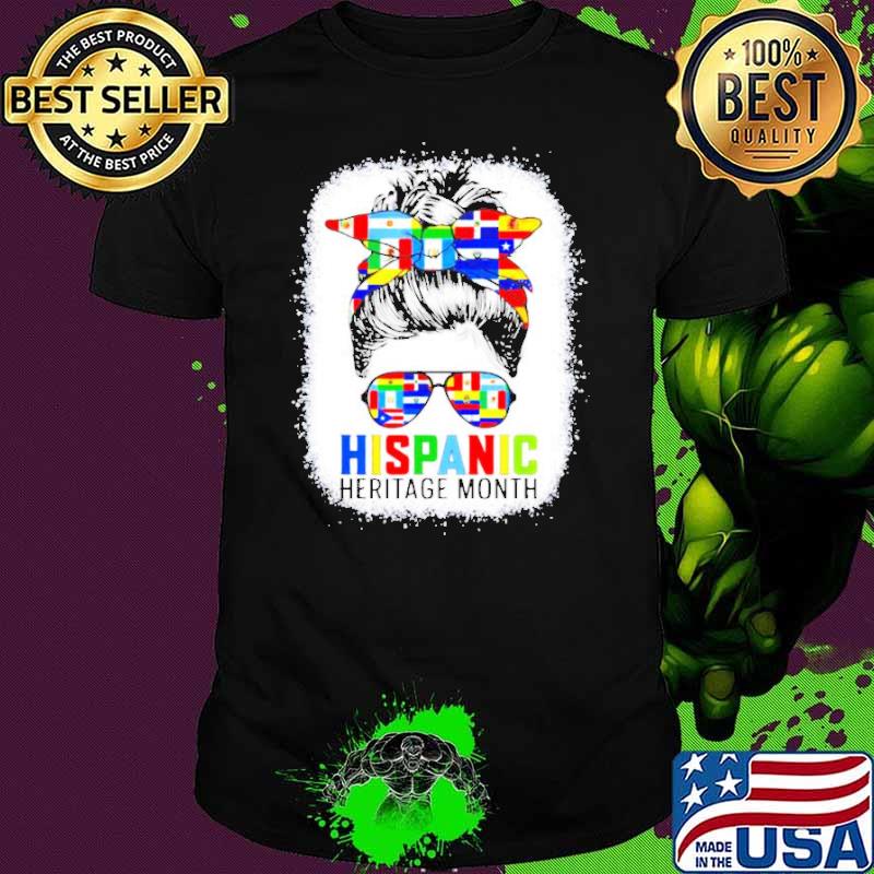 Hispanic heritage month flags shirt
