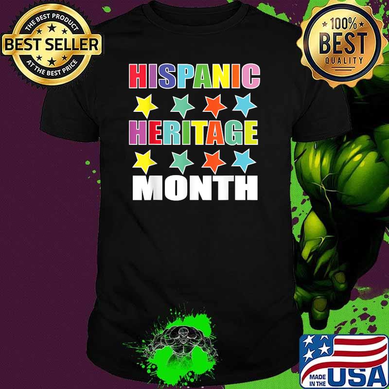 Hispanic Heritage Month Stars Colors T-Shirt