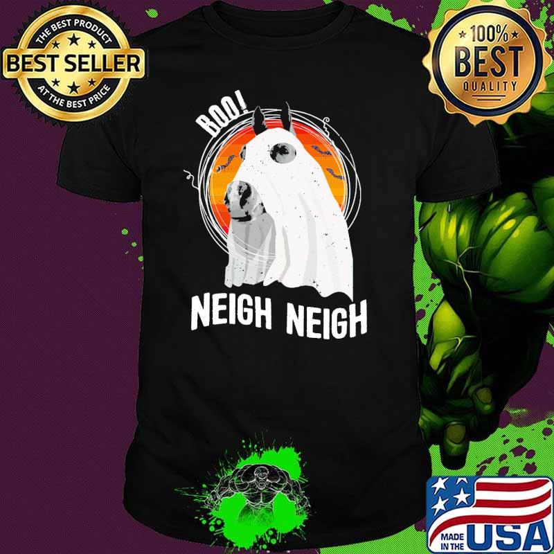 Horse Boo Neigh Neigh Vintage Sunset Shirt