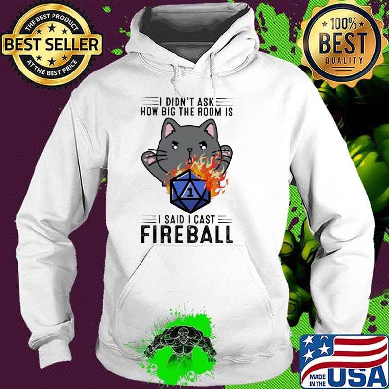 I didnt ask how big the room is i said i cast fireball cat fire s Hoodie I didnt ask how big the room is i said i cast fireball cat fire s Hoodie