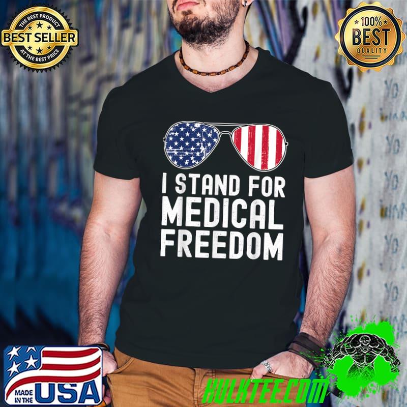 I Stand For Medical Freedom Stop The Mandate T-Shirt Guys V Neck I Stand For Medical Freedom Stop The Mandate T-Shirt Guys V Neck