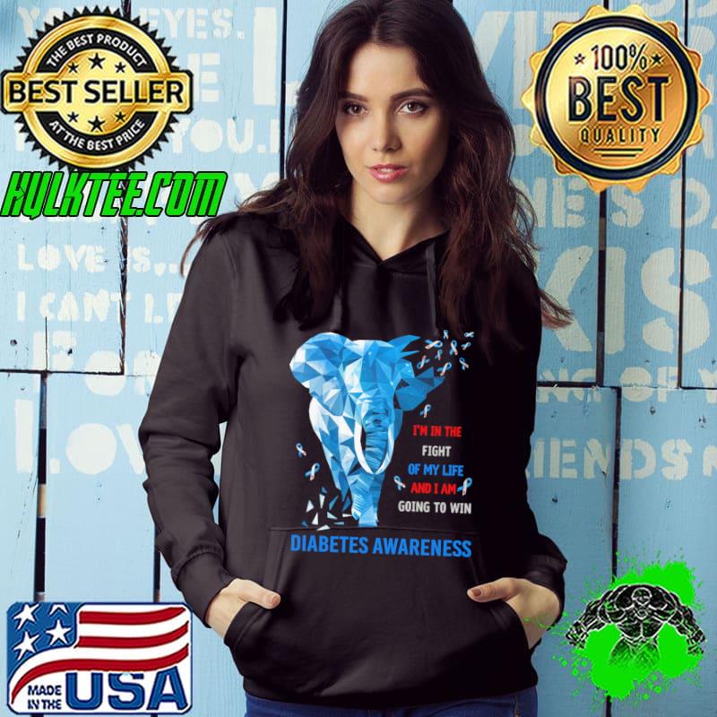 Im in the fight on my life and i am going to win diabetes awareness elephant shirt