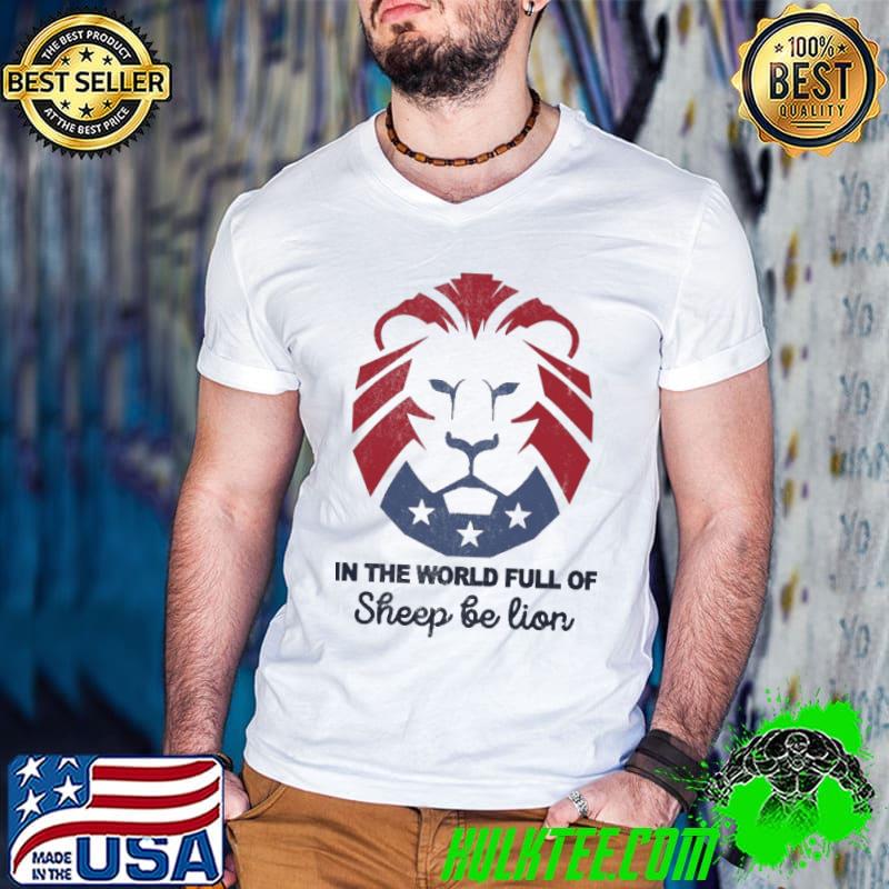 In the world lions not sheep be lion s Guys V Neck In the world lions not sheep be lion s Guys V Neck