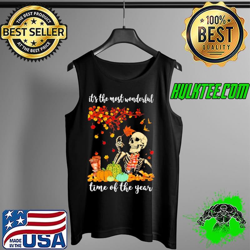 It's The Most Wonderful Time Of The year Skull Autumn Shirt Tank Top It's The Most Wonderful Time Of The year Skull Autumn Shirt Tank Top