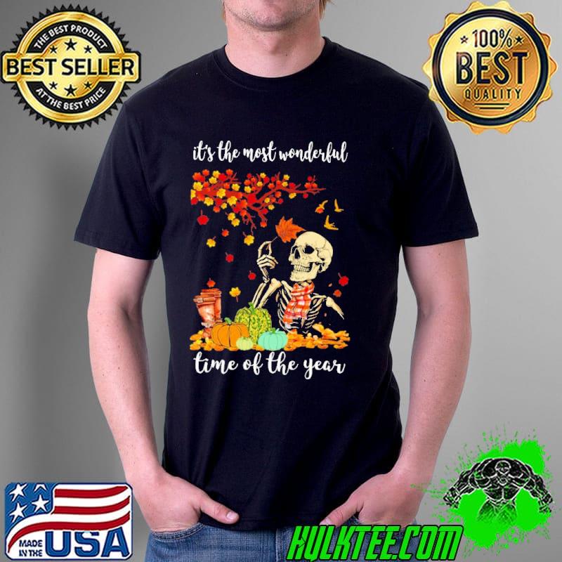 It's The Most Wonderful Time Of The year Skull Autumn Shirt Unisex It's The Most Wonderful Time Of The year Skull Autumn Shirt Unisex