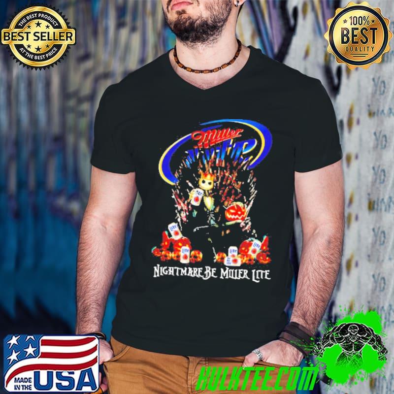 Jack Skellington nightmare be Miller Lite s Guys V Neck Jack Skellington nightmare be Miller Lite s Guys V Neck