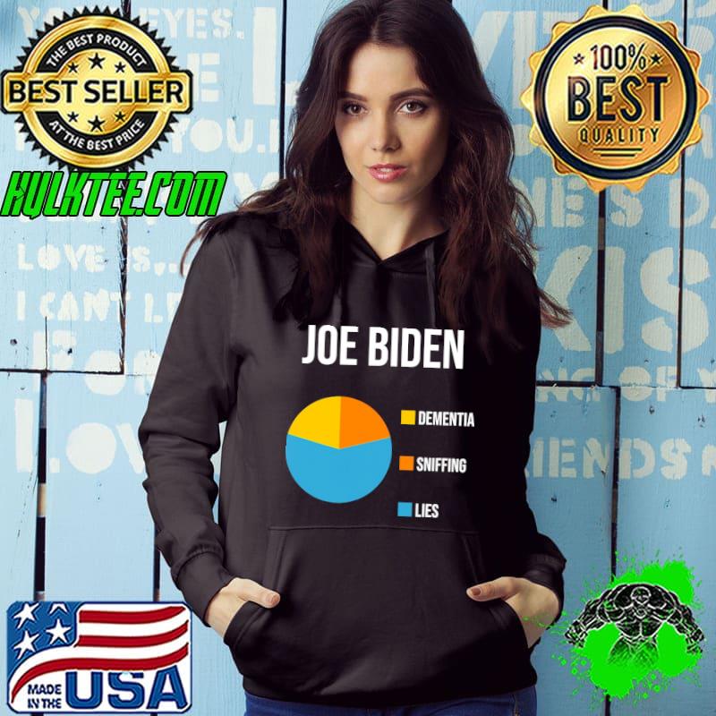 Joe Biden Pie Chart Dementia Sniffing Lies Shirt