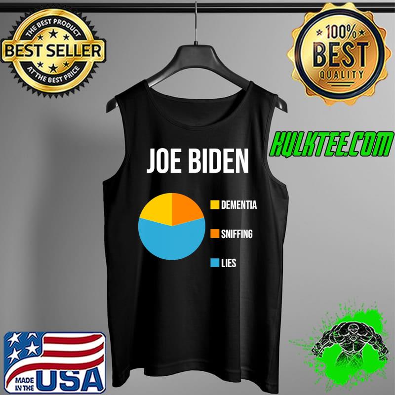 Joe Biden Pie Chart Dementia Sniffing Lies Shirt Tank Top Joe Biden Pie Chart Dementia Sniffing Lies Shirt Tank Top