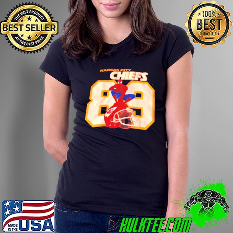 Kansas City Chiefs 89 spiderman s Ladies Tee Kansas City Chiefs 89 spiderman s Ladies Tee