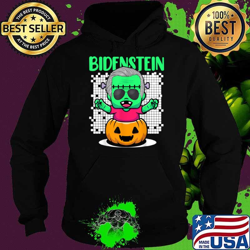 Kawaii Halloween Pumpkin Head And Biden As Frankenstein Shirt Hoodie Kawaii Halloween Pumpkin Head And Biden As Frankenstein Shirt Hoodie