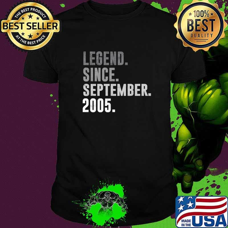 Legend Since September 2005 16th Birthday T-Shirt