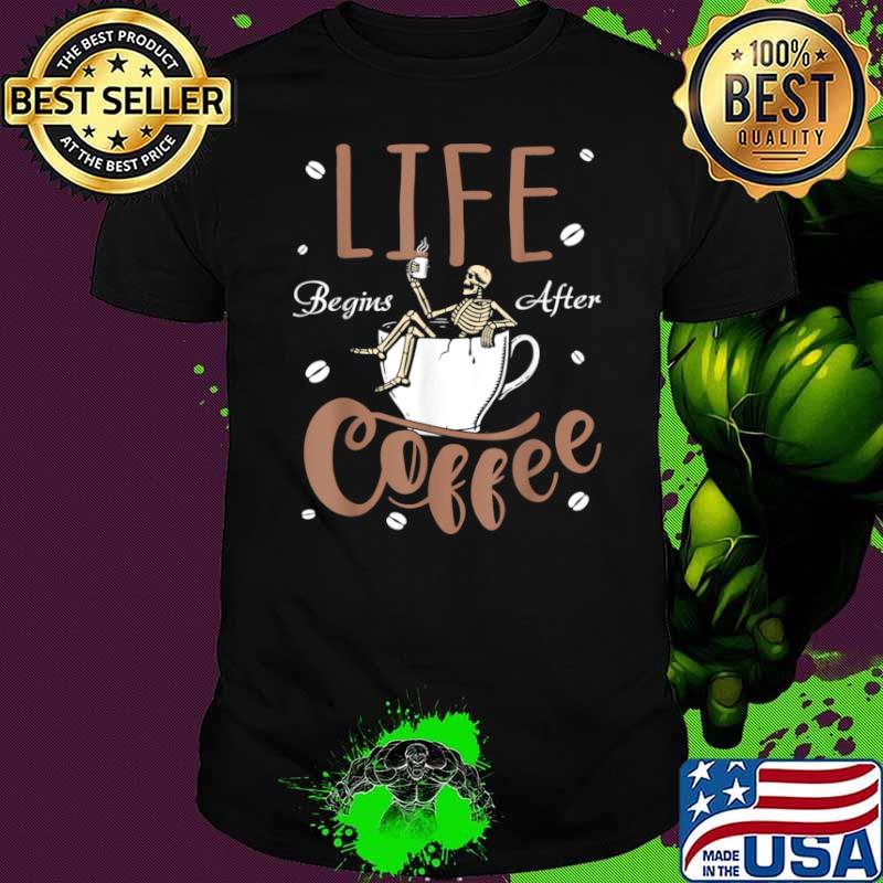Life Begins After Coffee Cat Shirt Life Begins After Coffee Cat Shirt