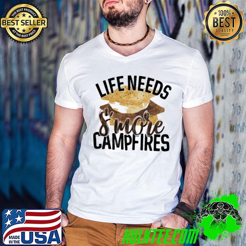 Life needs S'more campfire s Guys V Neck Life needs S'more campfire s Guys V Neck