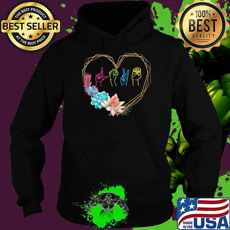 Love Language BML Flower Shirt Hoodie Love Language BML Flower Shirt Hoodie