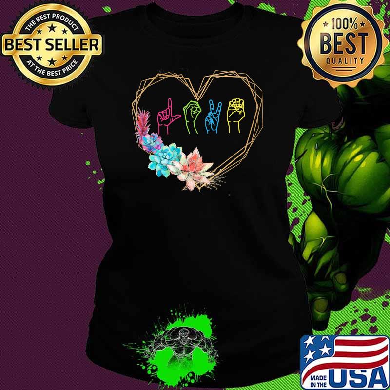 Love Language BML Flower Shirt Ladies tee Love Language BML Flower Shirt Ladies tee