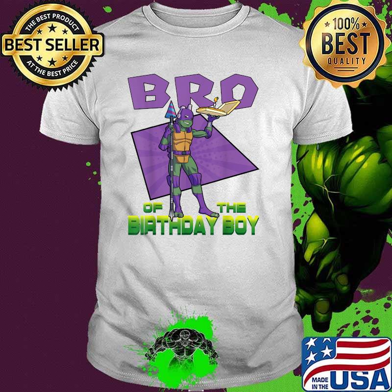Mademark x Teenage Mutant Ninja Turtles - Donnie Brother of the Birthday Boy Pizza Theme Party T-Shirt
