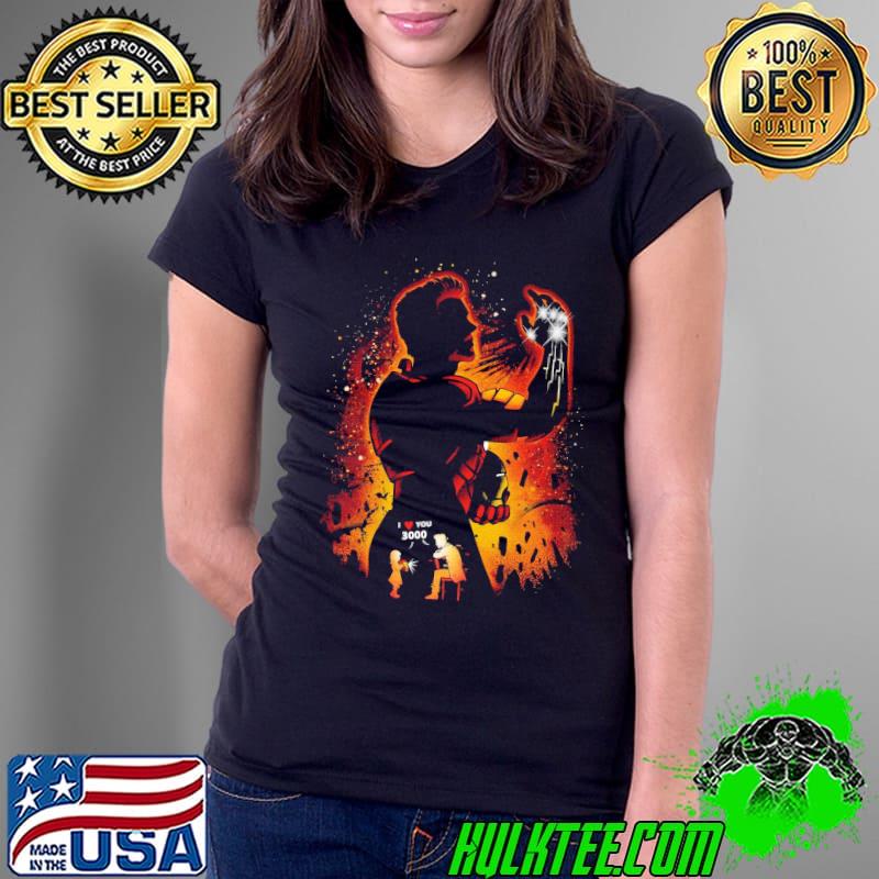 Man Of Iron I Love you 3000 s Ladies Tee Man Of Iron I Love you 3000 s Ladies Tee