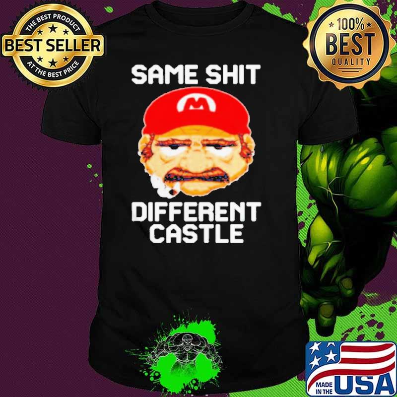 Mario same shit different castle shirt