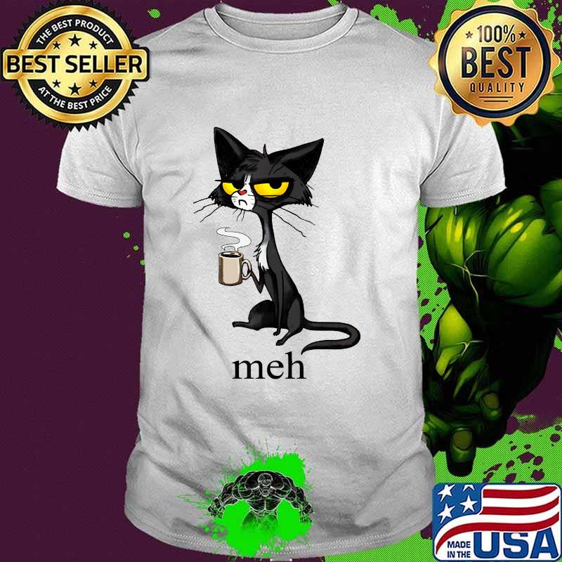 Meh Black Cat T-Shirt