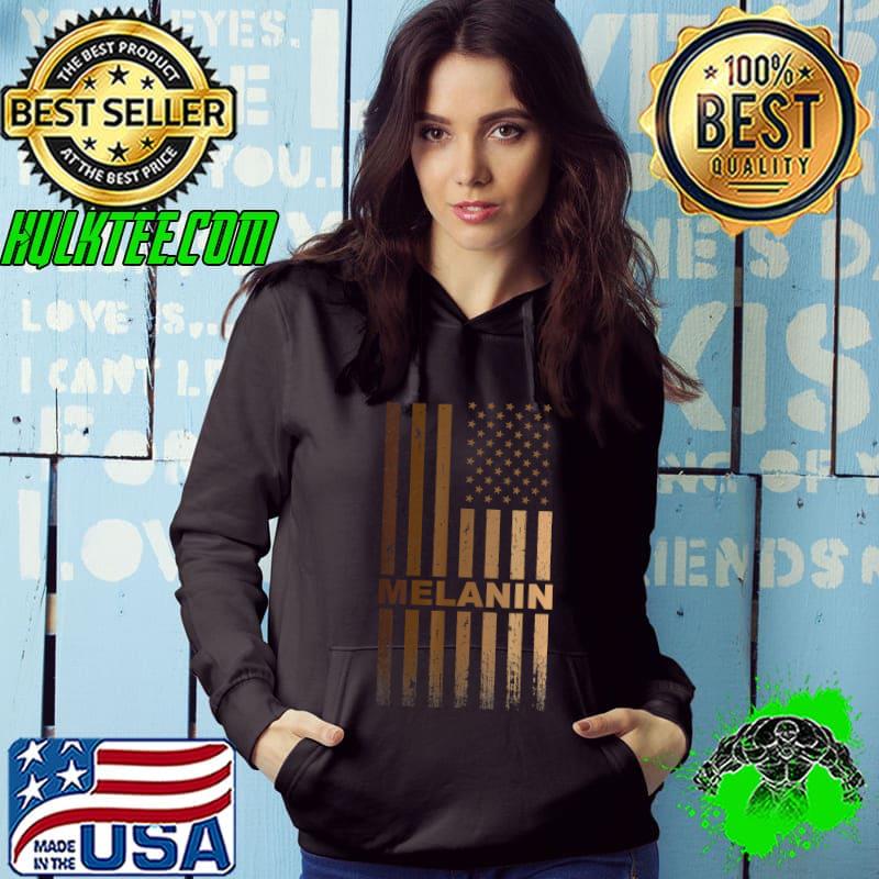 Melanin American Flag Every Shade Slays T-Shirt
