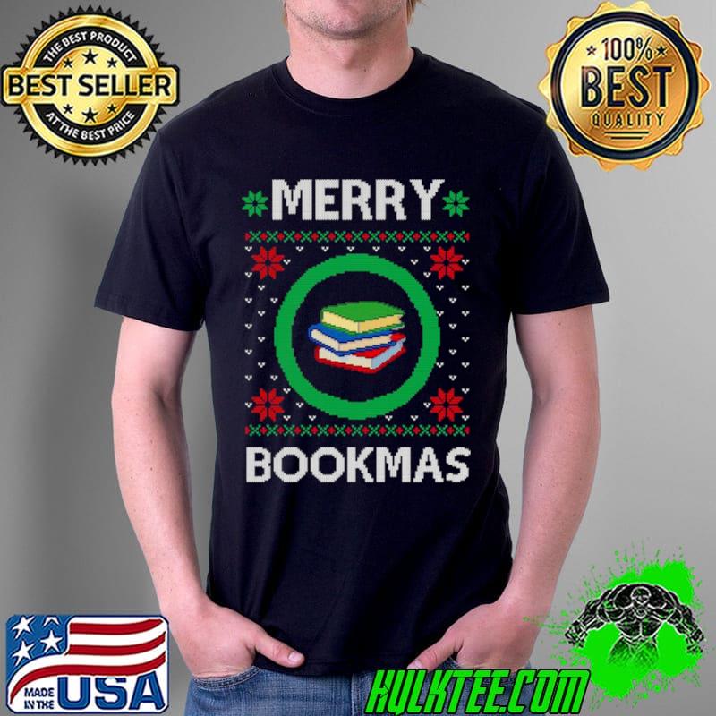 Merry Bookmas Christmas Jumper Avid Reader Ugly Book s Unisex Merry Bookmas Christmas Jumper Avid Reader Ugly Book s Unisex