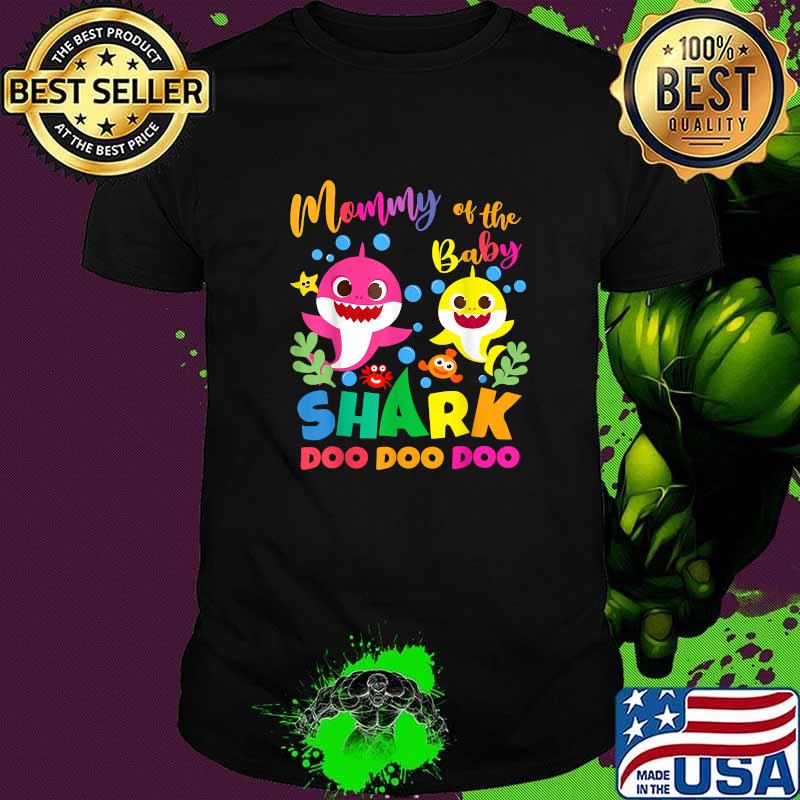 Mommy Of The Baby Shark Doo Doo Doo Birthday T-Shirt